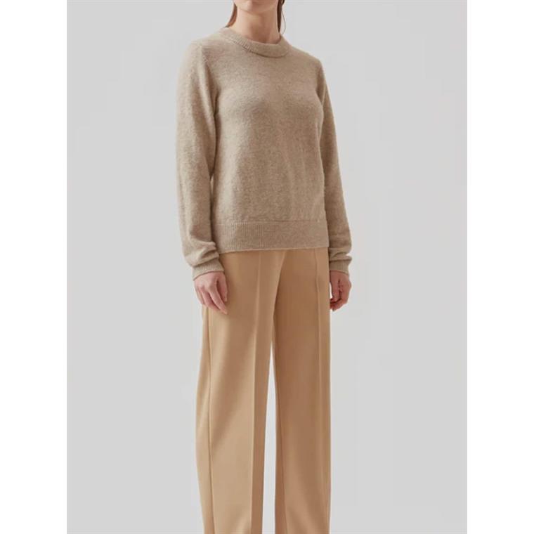 Modtström AnnaMD O-Neck Strik, Summer Sand 